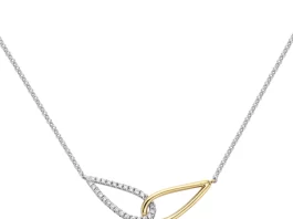 Bassali Two-Tone 14 Karat Gold Diamond Interlocking